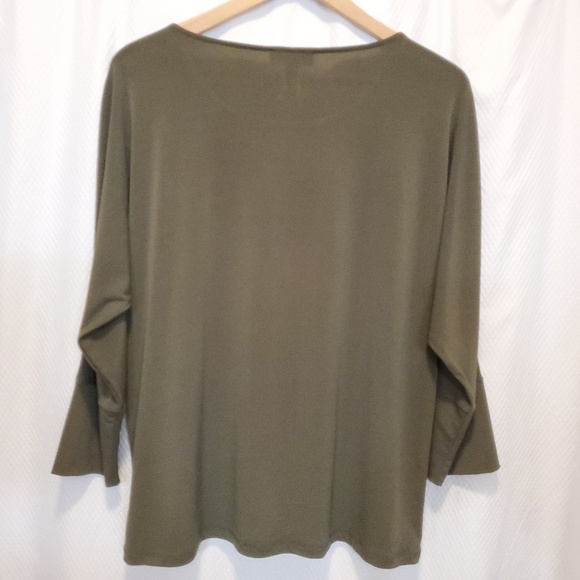 Calvin Klein casual blouse color olivo size L - Picture 5 of 5